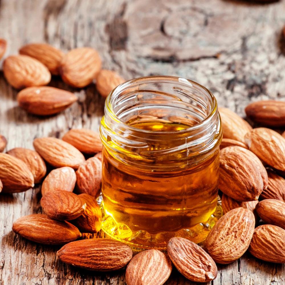 Aceite de almendra dulce de calidad COCORA – hidratante natural que suaviza y nutre la piel y el cabello.